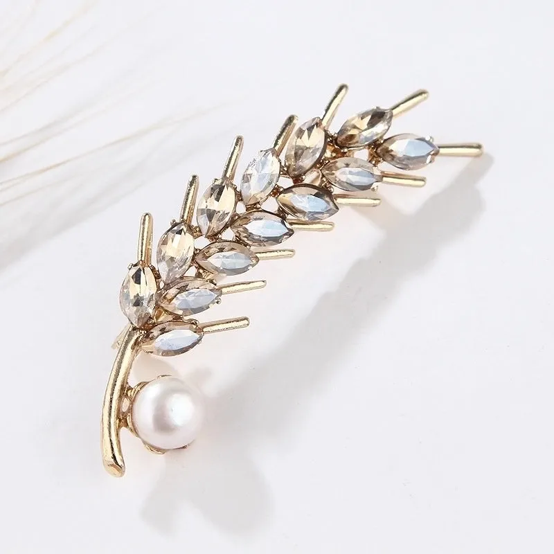 Fashion Pin Flamingo Butterfly Shell Alloy Inlay Artificial Diamond Women'S Brooches