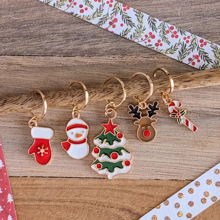 Festive Stitch Markers | Hello Kim