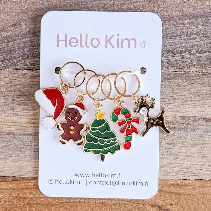 Festive Stitch Markers | Hello Kim