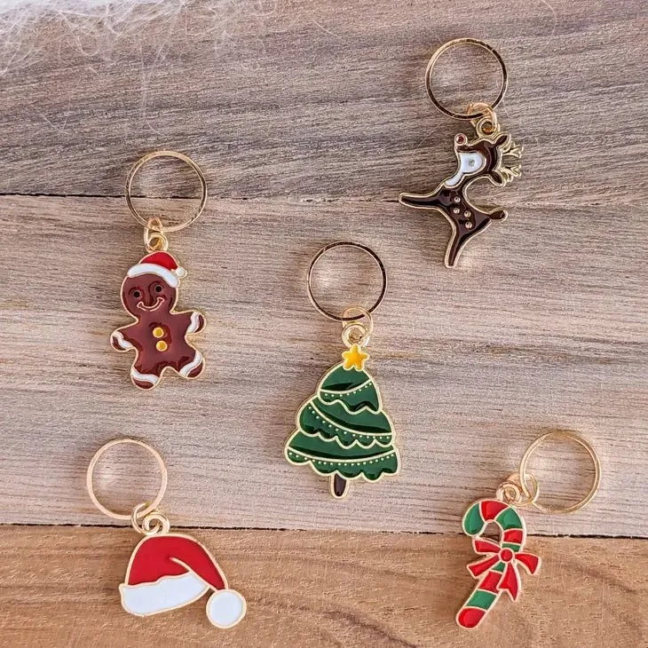 Festive Stitch Markers | Hello Kim