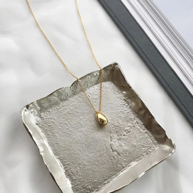 Gold Color Water Drop Pendant Necklaces