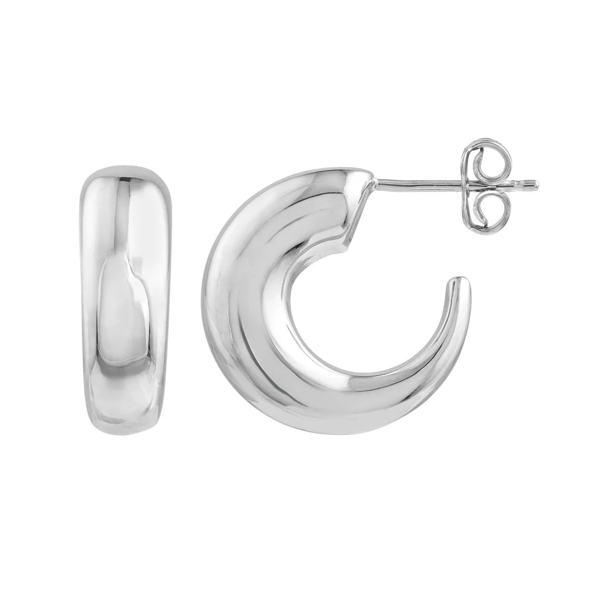 Graduated Open Hoop Earrings