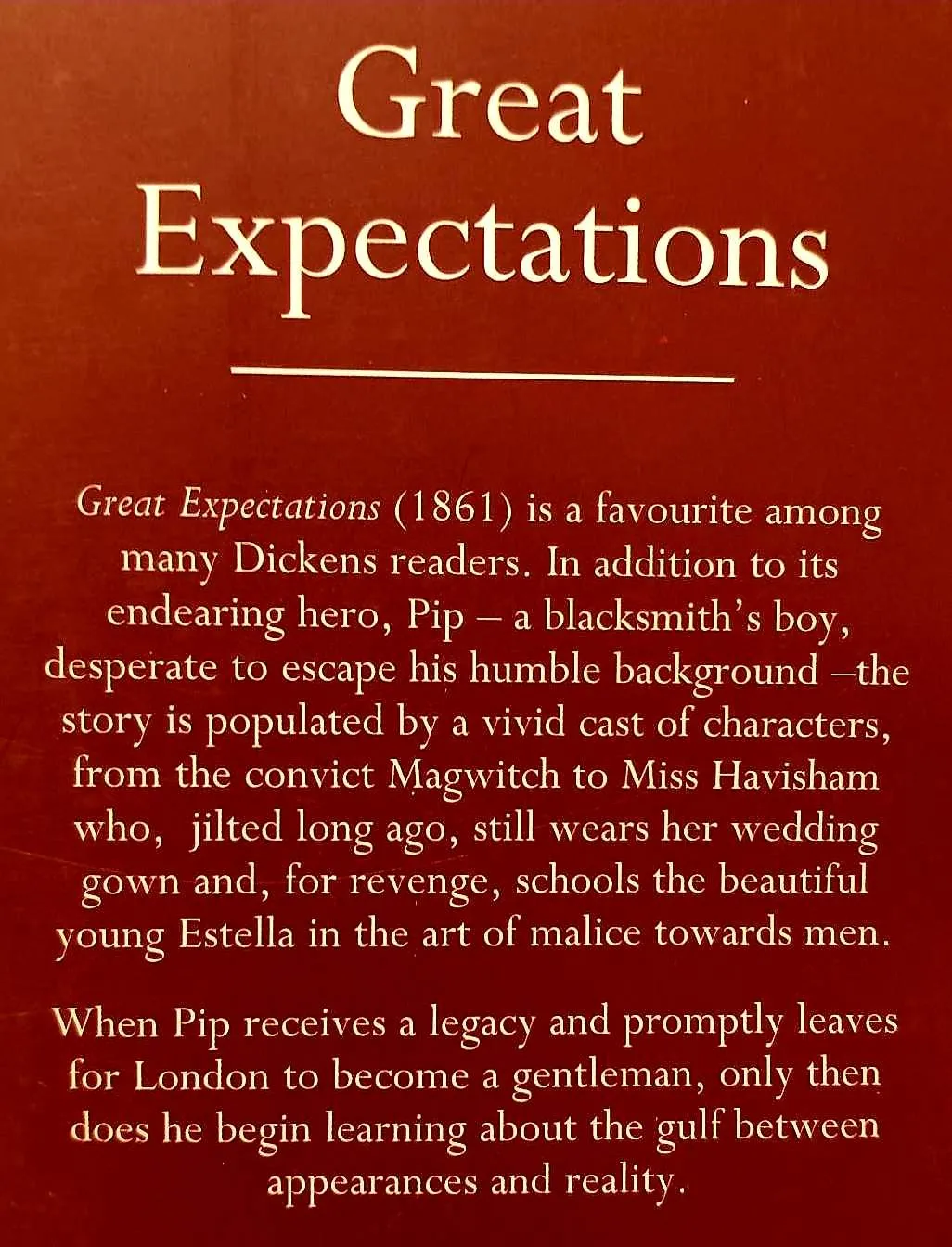 GREAT EXPECTATIONS - Charles Dickens