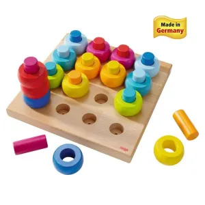 Haba Rainbow Whirls Pegging Game