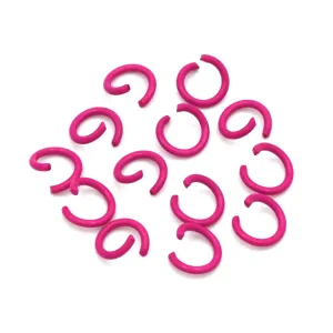 Hot Pink Colored Jump Rings (40g)