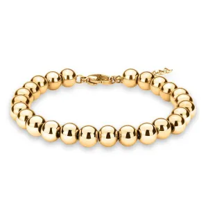 Hot Trendy Silver/Rose/18K Gold Filled 316L Stainless Steel Beads Bracelets Female Women Bangles Wholesale Jewelry Factory Price