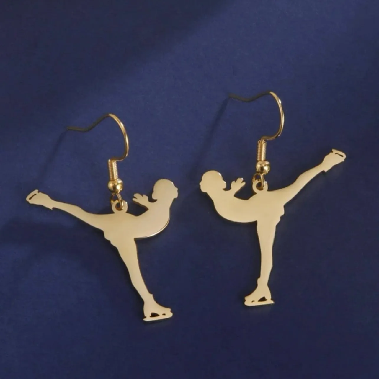 Ice Skater Earrings - Ice Skating Earrings, Dance Earrings, Ice Skates, Dancer Jewelry, Dance Teacher, Gymnastics Earrings, Ice Princess