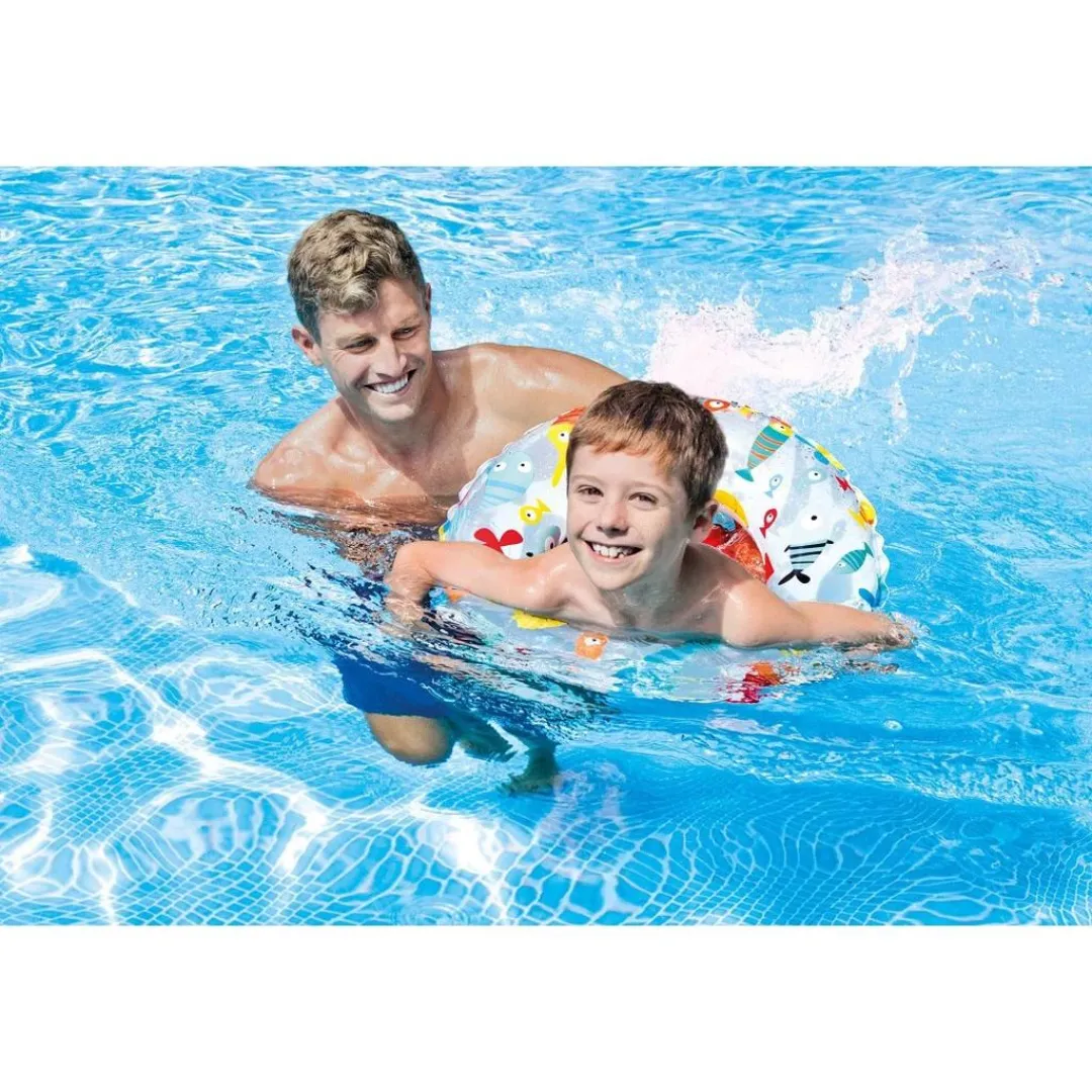 Intex 24in Lively Print Swim Rings IT 59241NP (random print) (6-10yrs)