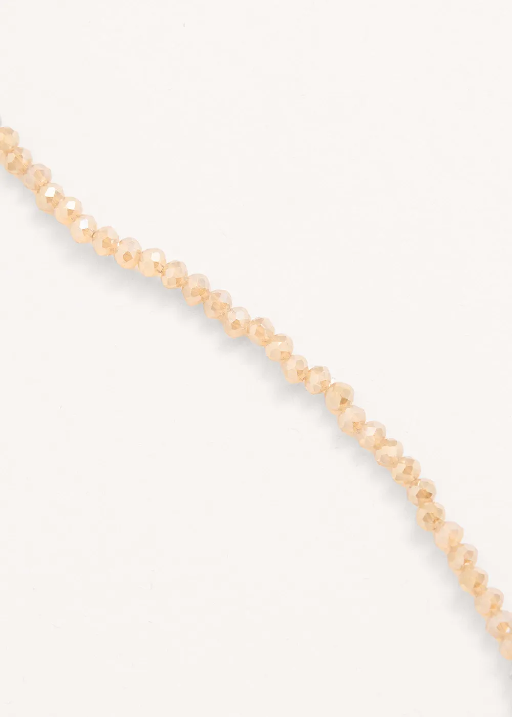 JULI CRYSTAL NECKLACE - PALE PINK