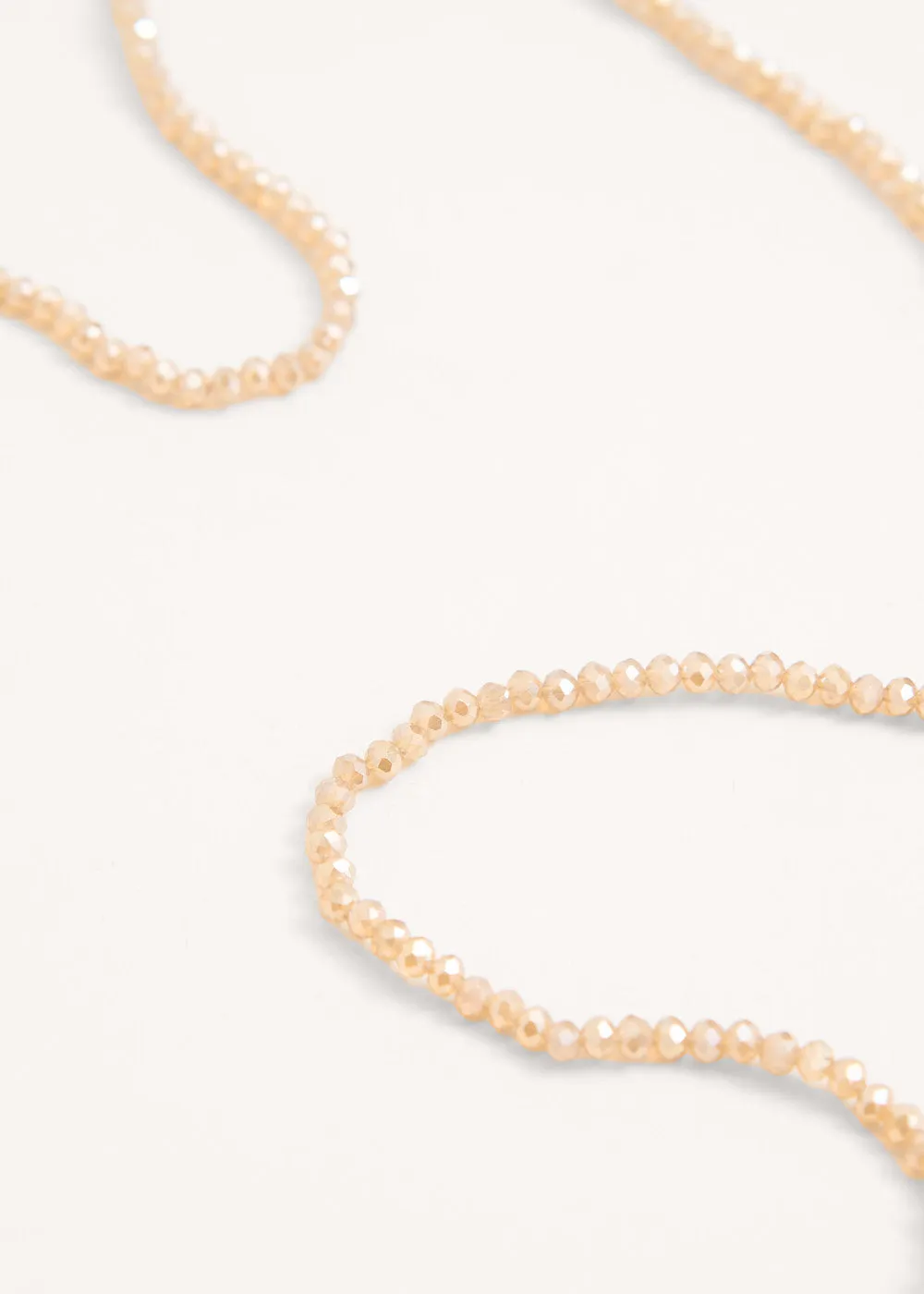 JULI CRYSTAL NECKLACE - PALE PINK