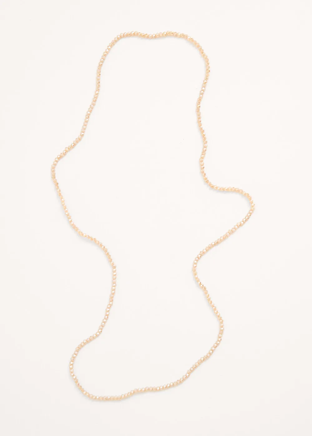 JULI CRYSTAL NECKLACE - PALE PINK