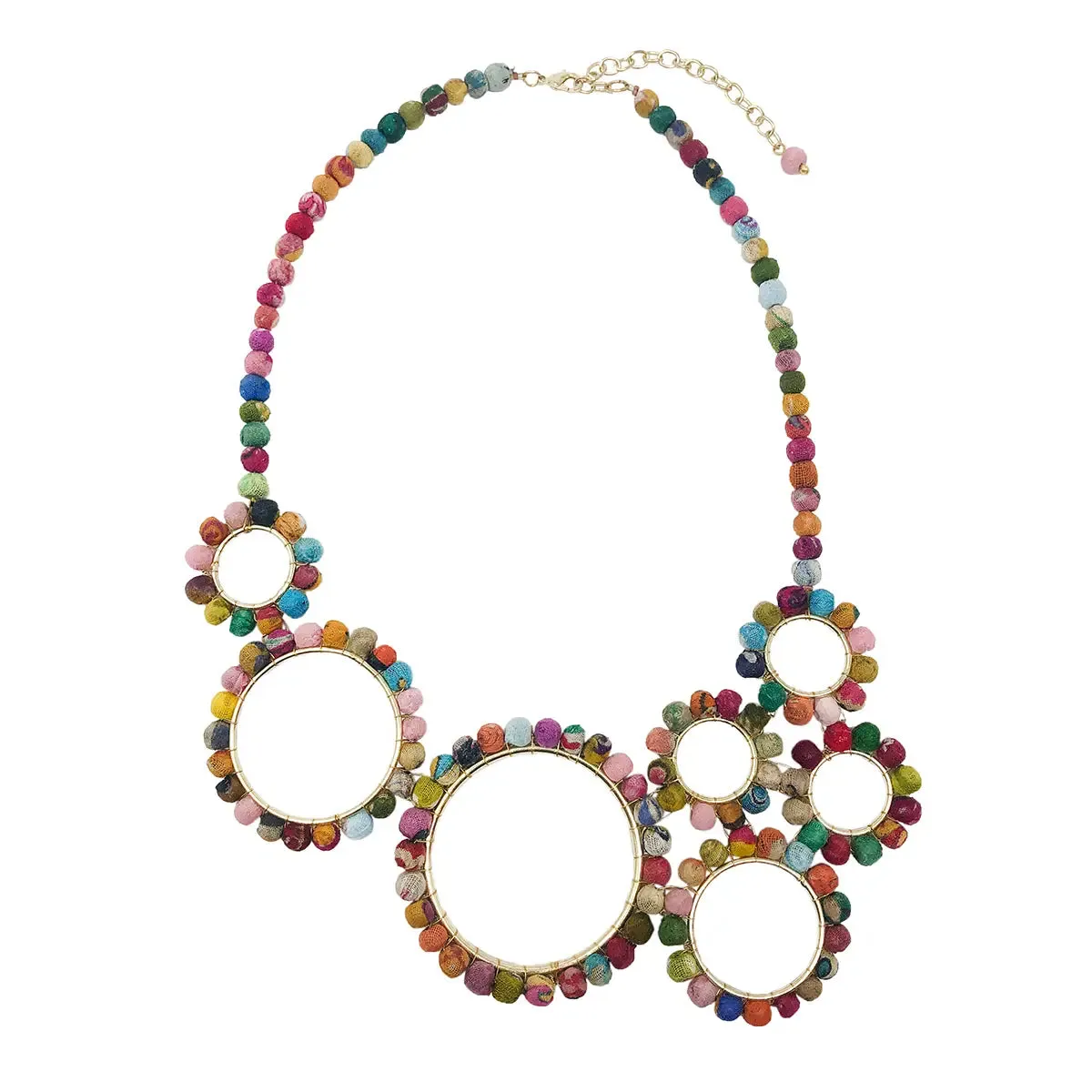 Kantha Spherical Necklace