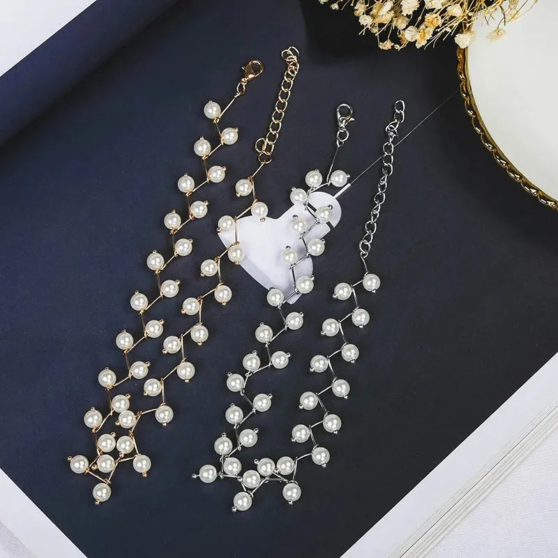 Korean Fashion-inspired Faux Pearl Choker Necklace