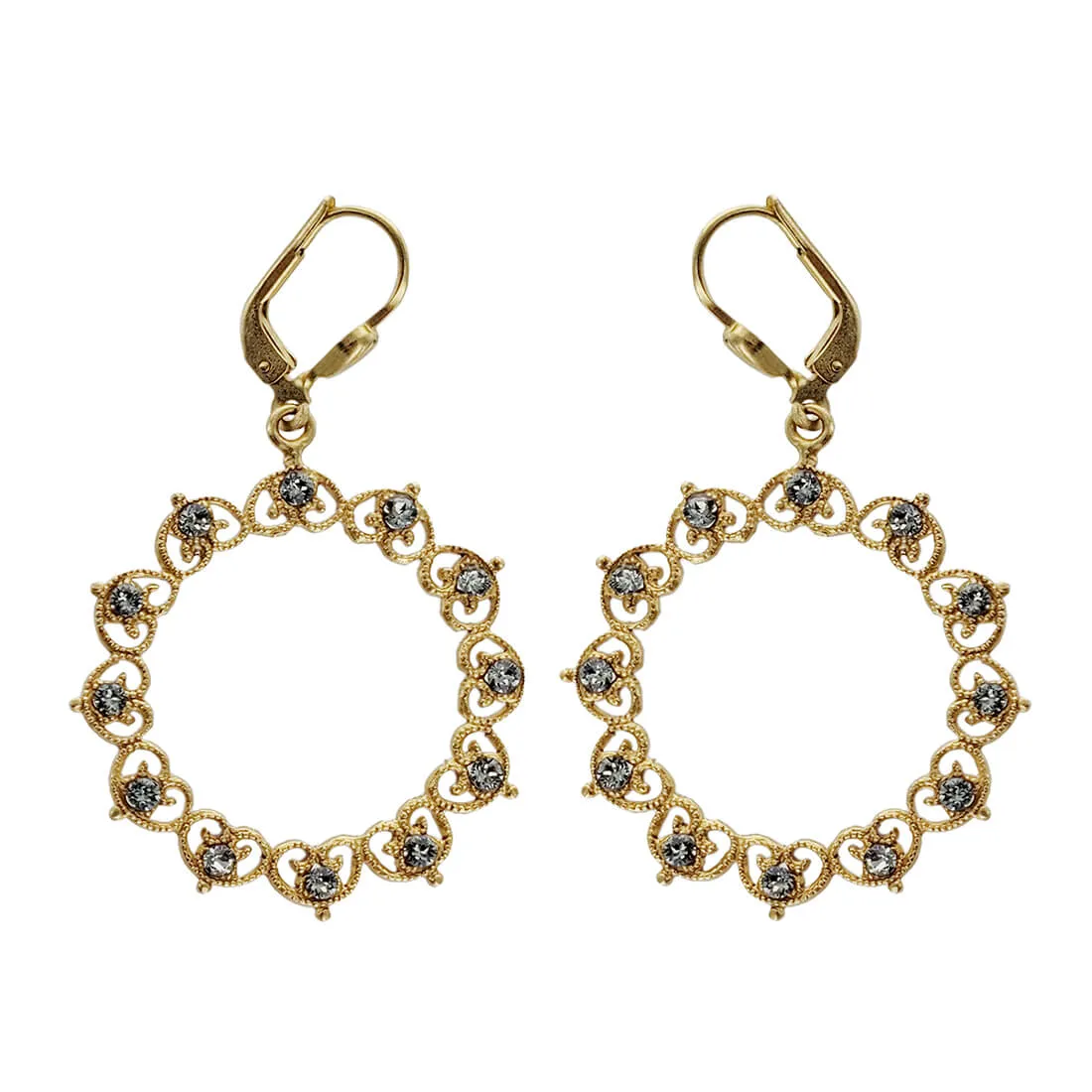 La Vie Parisienne Filigree Wreath Earrings