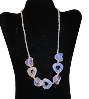 Lucite Heart Necklace