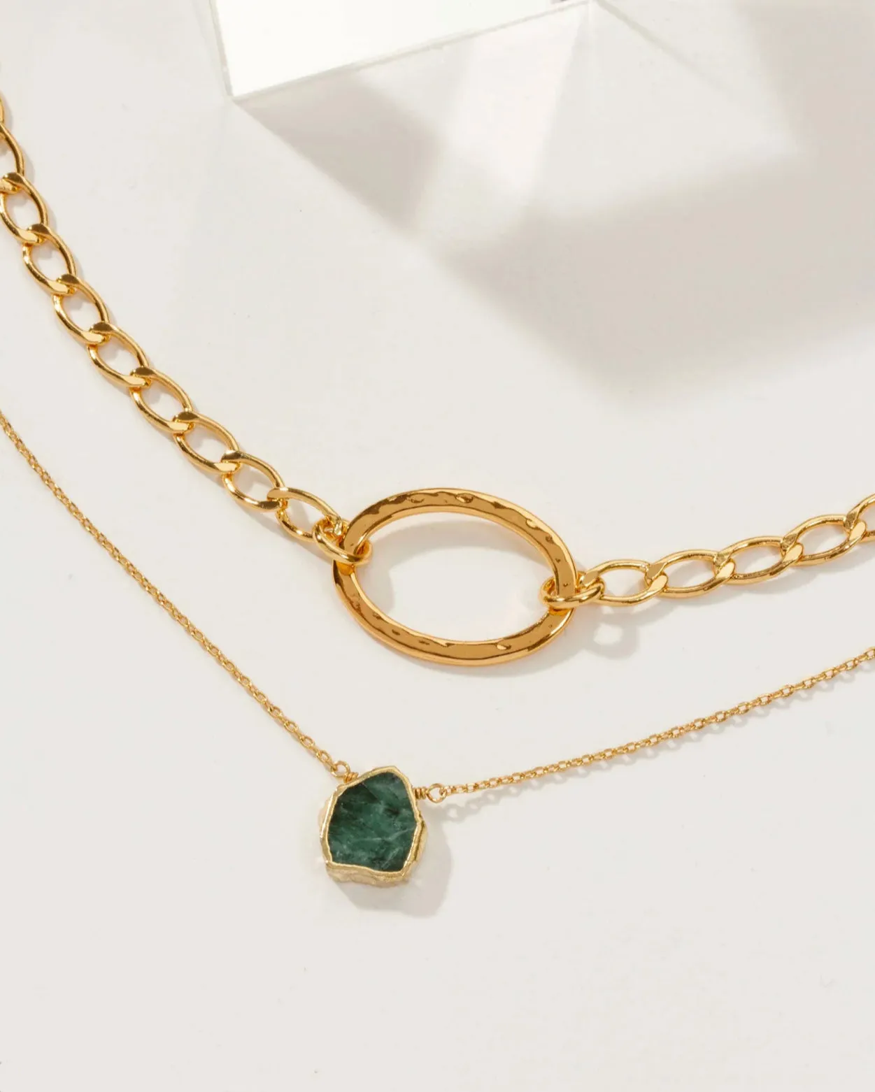 Luna Norte Rendezvous Necklace Set- Emerald