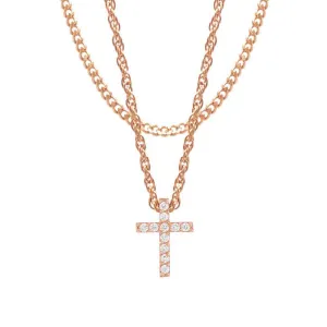 Mister Crucis Rose Gold Necklace