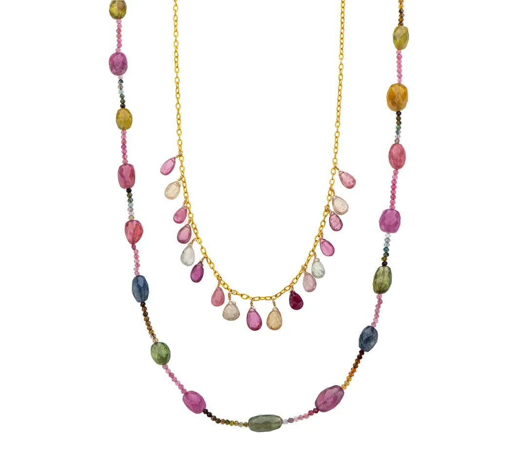 Nava Zahavi Multi Color Tourmaline Necklace