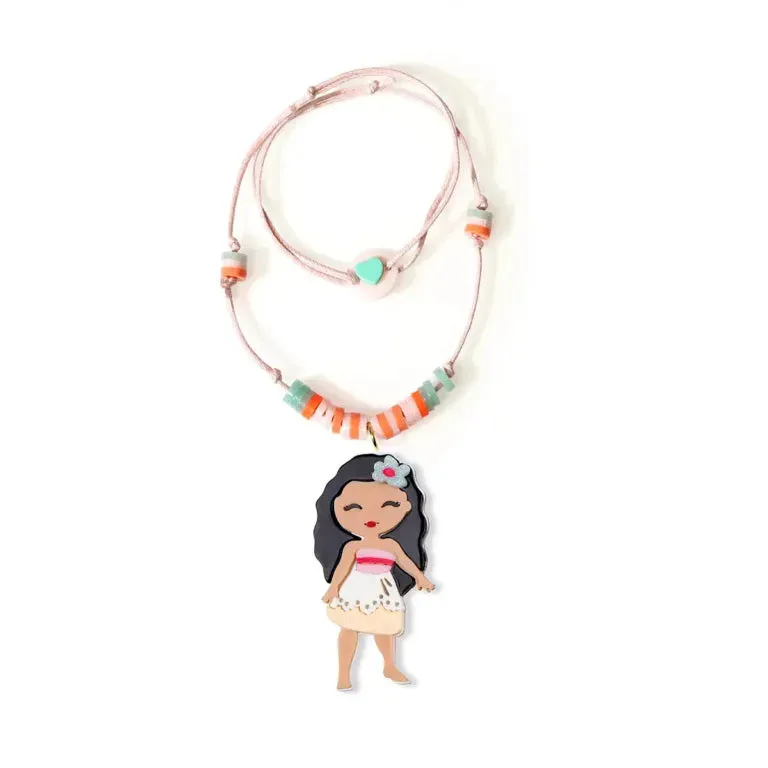 Necklaces | Cute Doll with Flower Necklace | Lilies and Roses NY