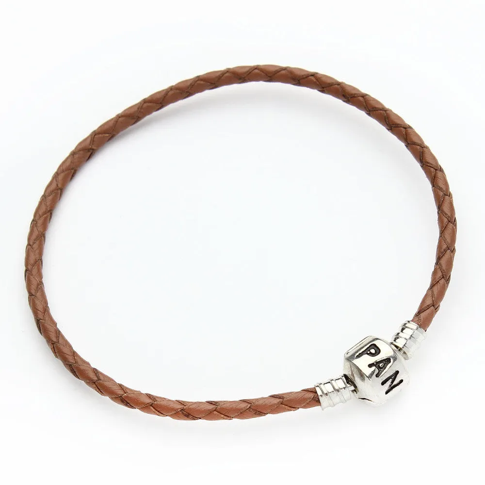 New Trendy Handmade Multilayer 100% Braid Genuine Leather Bracelet Bangle for Women & Men Jewelry Accessories