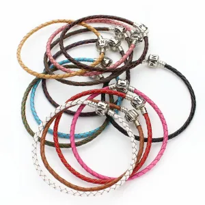 New Trendy Handmade Multilayer 100% Braid Genuine Leather Bracelet Bangle for Women & Men Jewelry Accessories