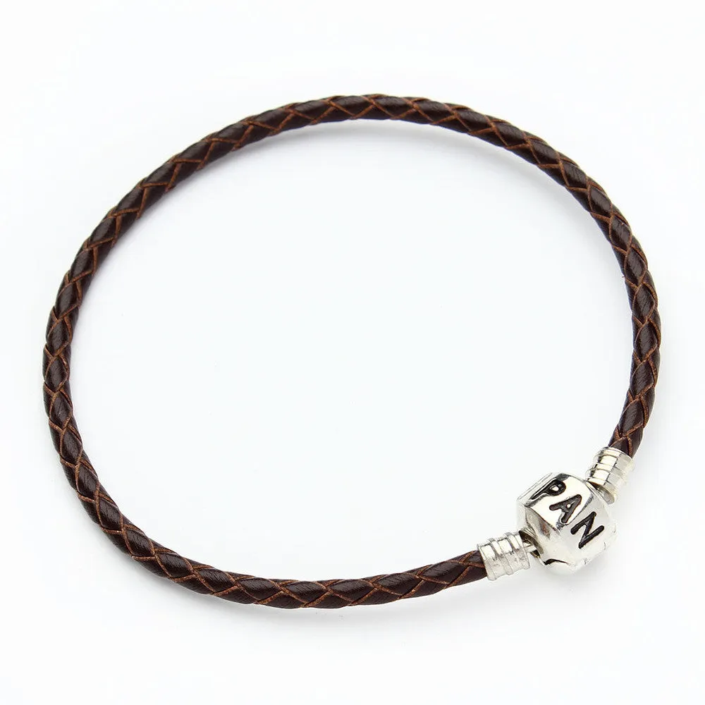 New Trendy Handmade Multilayer 100% Braid Genuine Leather Bracelet Bangle for Women & Men Jewelry Accessories