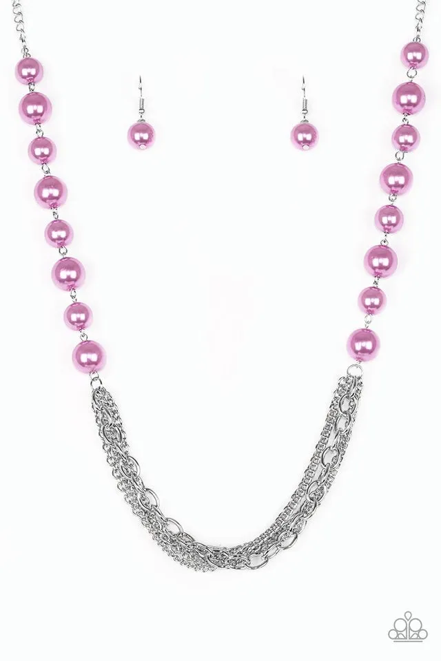 Paparazzi Accessories  - Runaway Bridesmaid #L813 - Purple Necklace