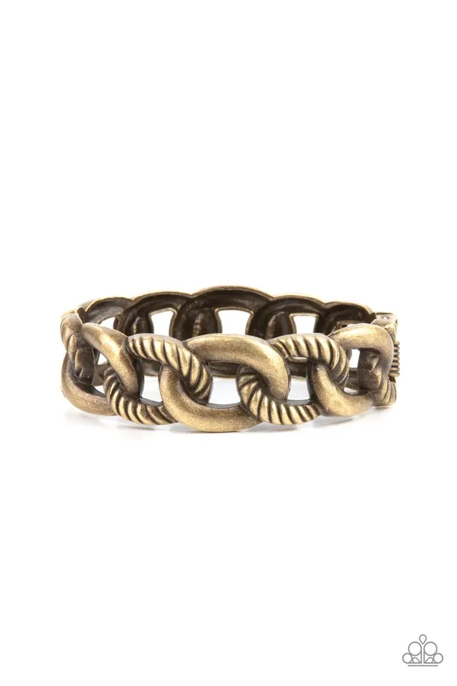 Paparazzi Bracelet ~ Bold Move - Brass