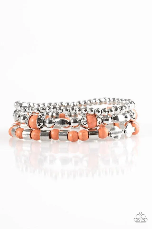 Paparazzi Bracelet ~ Mesa Mason - Orange