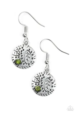 Paparazzi Earring ~ LEAF It To Chance - Green