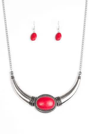 Paparazzi Necklace ~ Cause A STEER - Red