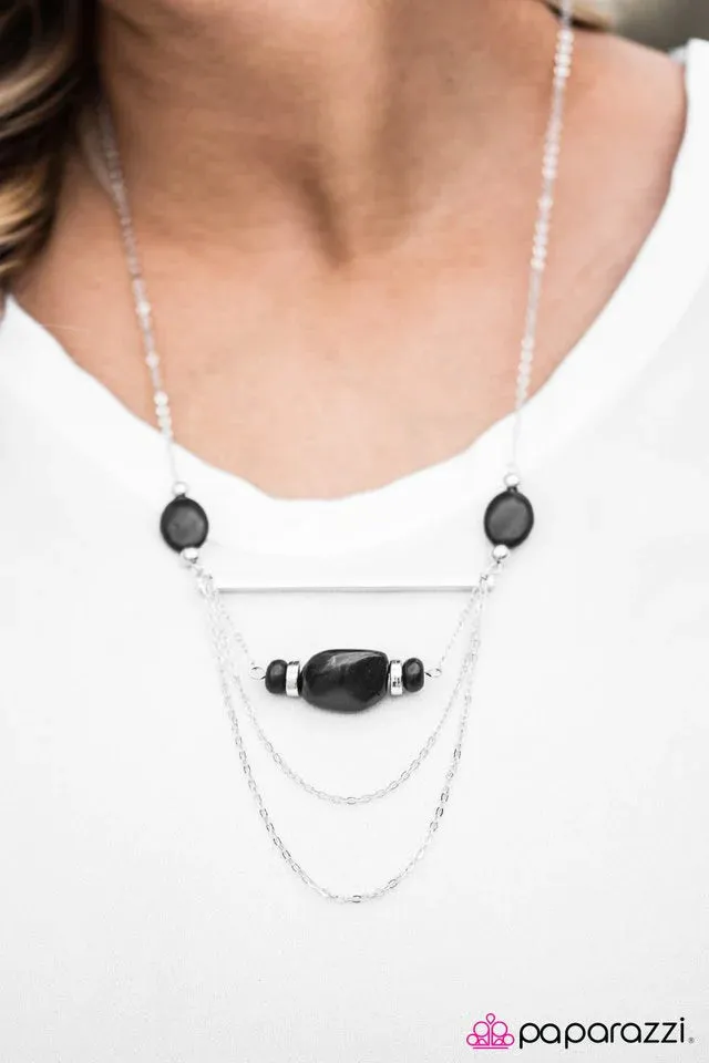 Paparazzi Necklace ~ Creek Couture - Black