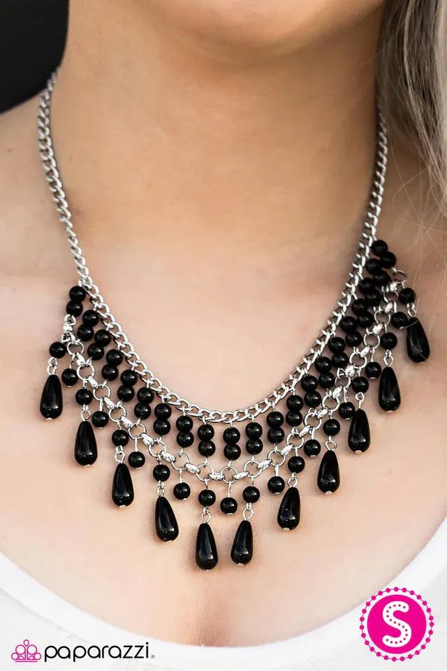 Paparazzi Necklace ~ Daredevil - Black