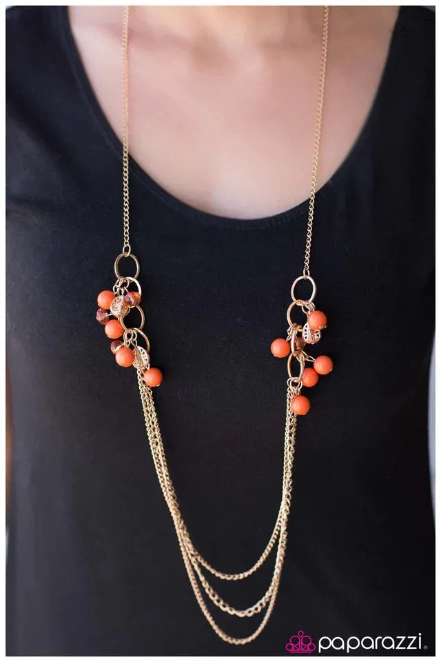 Paparazzi Necklace ~ Lifting My Spirits - Orange