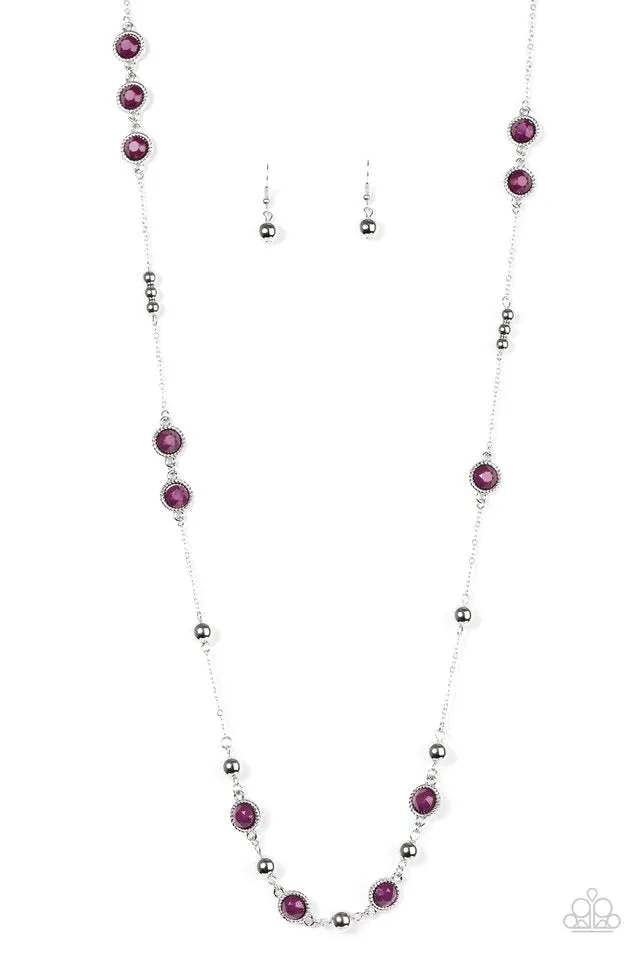 Paparazzi Necklace ~ Make A Scene - Purple