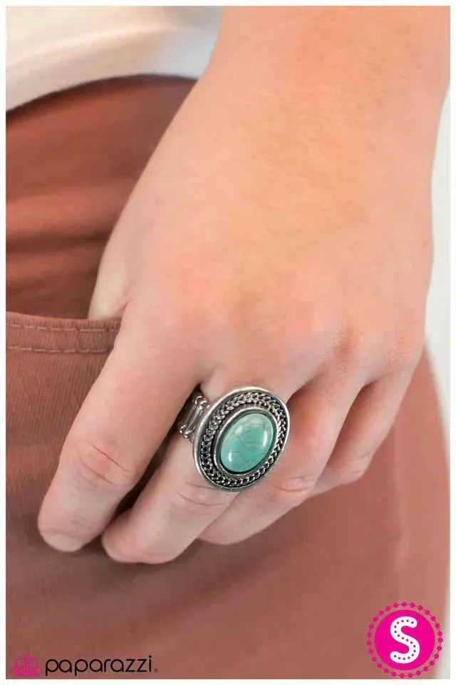 Paparazzi Ring ~ Moving Mountains - Blue