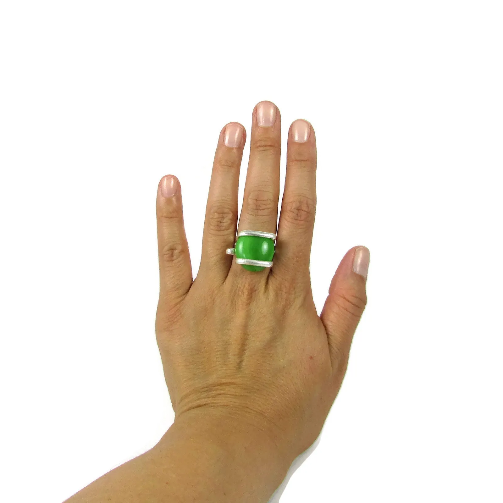 Parallel Ring - Green Opaque