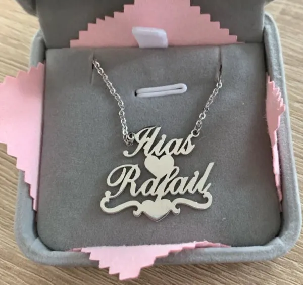 Personalized Couple Name Necklaces With Heart- Best Gift For Grandmom