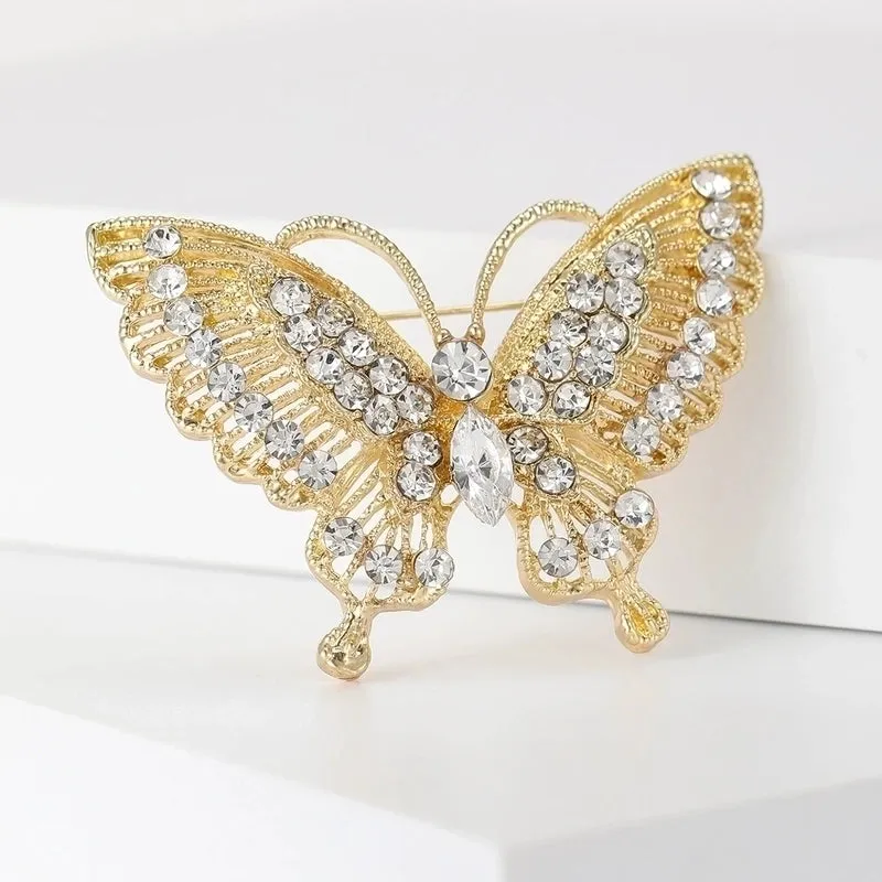 Pin Animal Alloy Inlay Artificial Diamond Women's Brooches