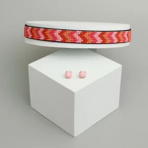 Pink Beads Acrylic Choker