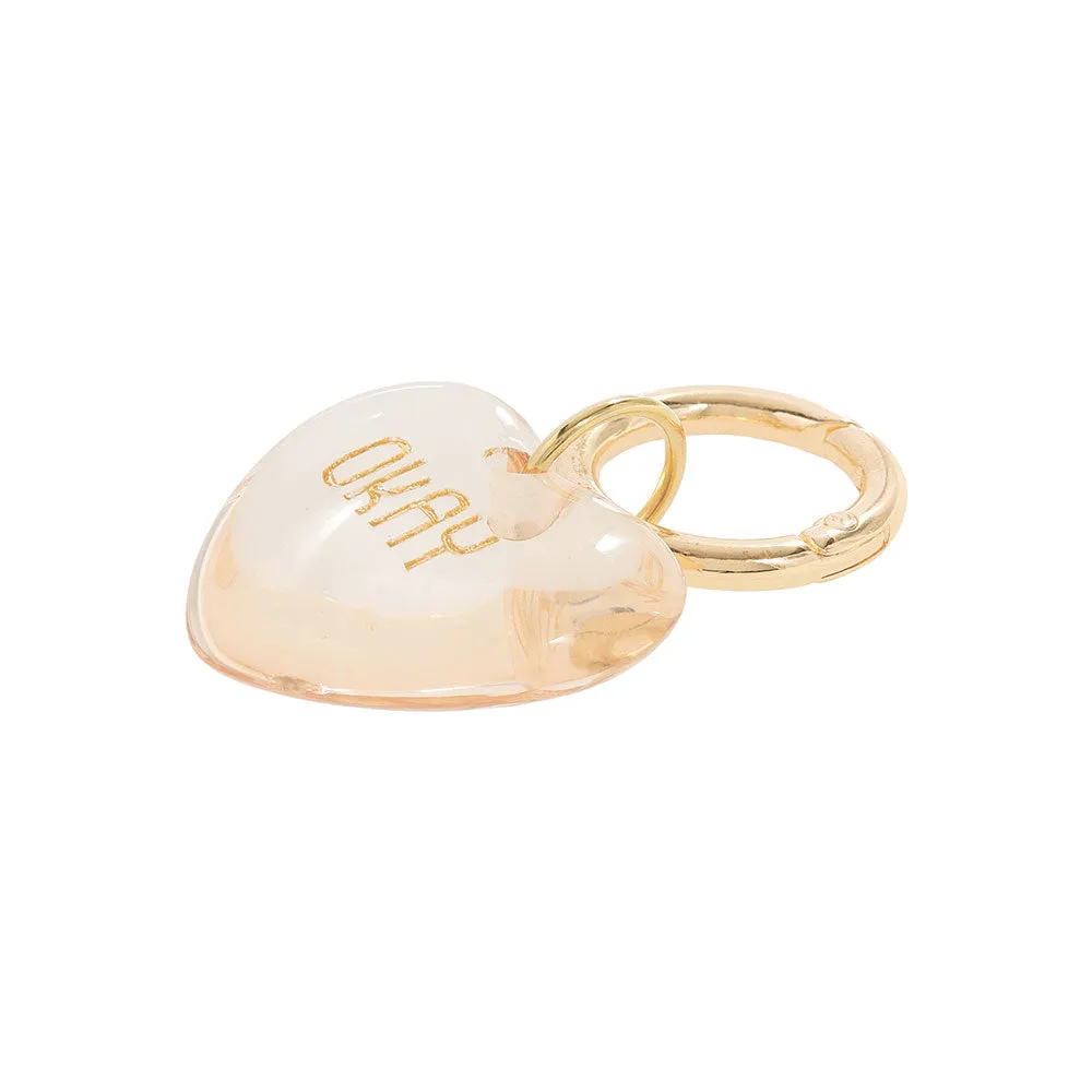 Puffy Heart Key Ring