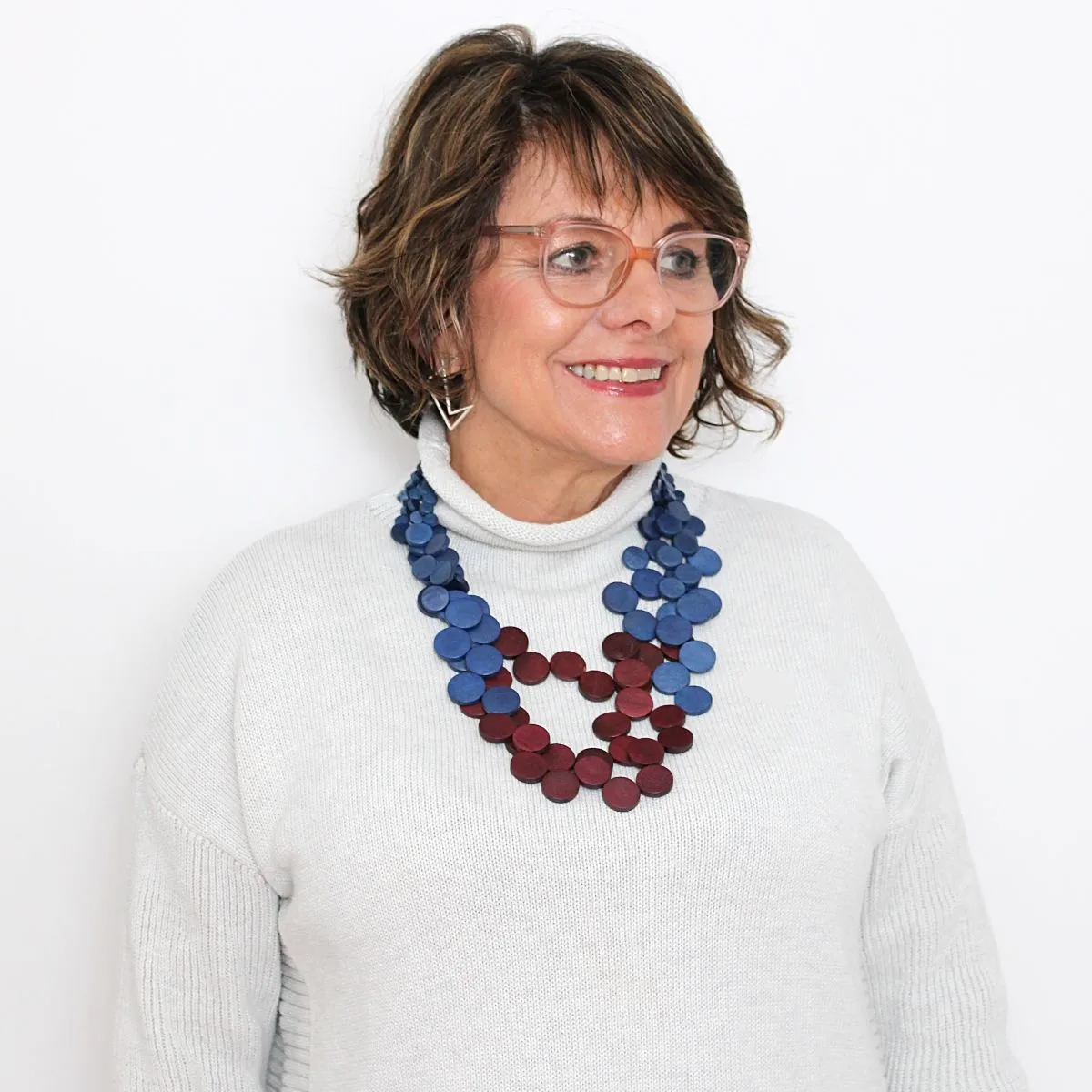 Purple and Blue Lauren Necklace