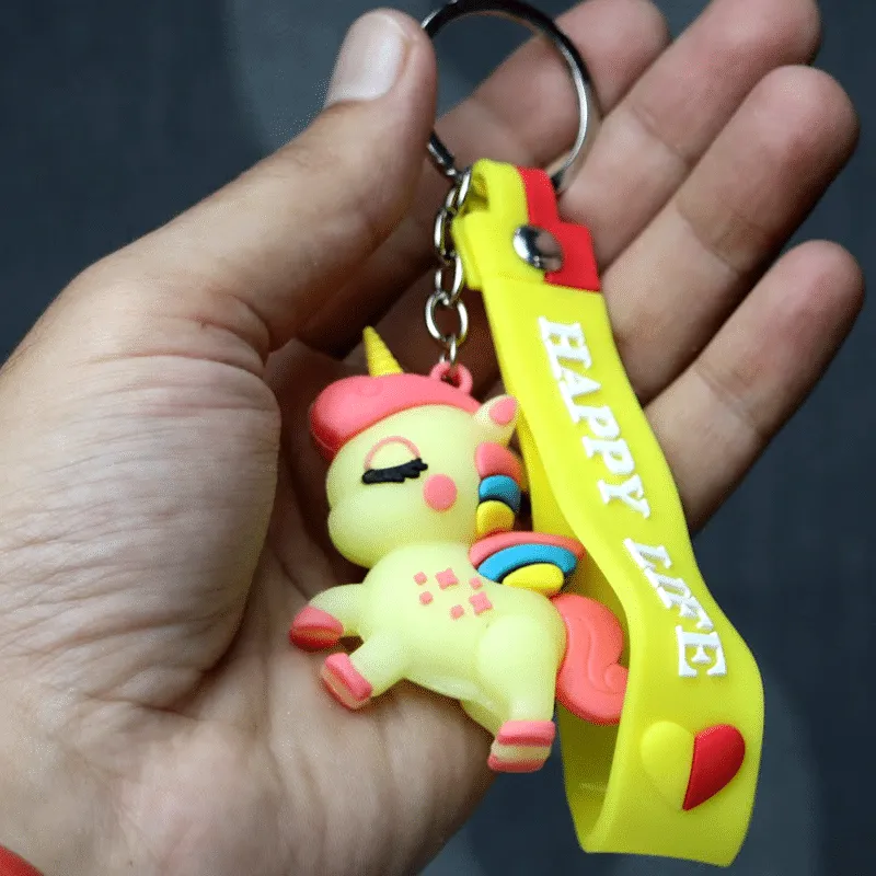 Rainbow Pony Unicorn Key Chains – Cute Little Unicorn Fashion Key Hanging Accessories