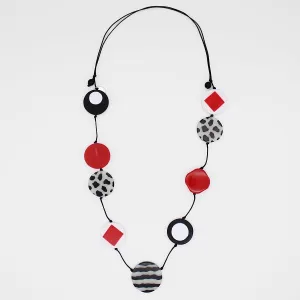 Red Cheetah Statement Necklace