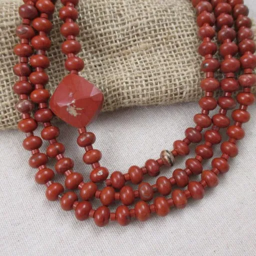 Red Creek Jasper Gemstone Necklace