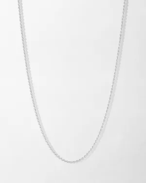 Rope Chain Necklace - Silver