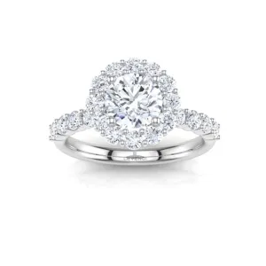 Round Claw Engagement Ring