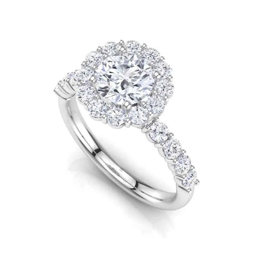 Round Claw Engagement Ring