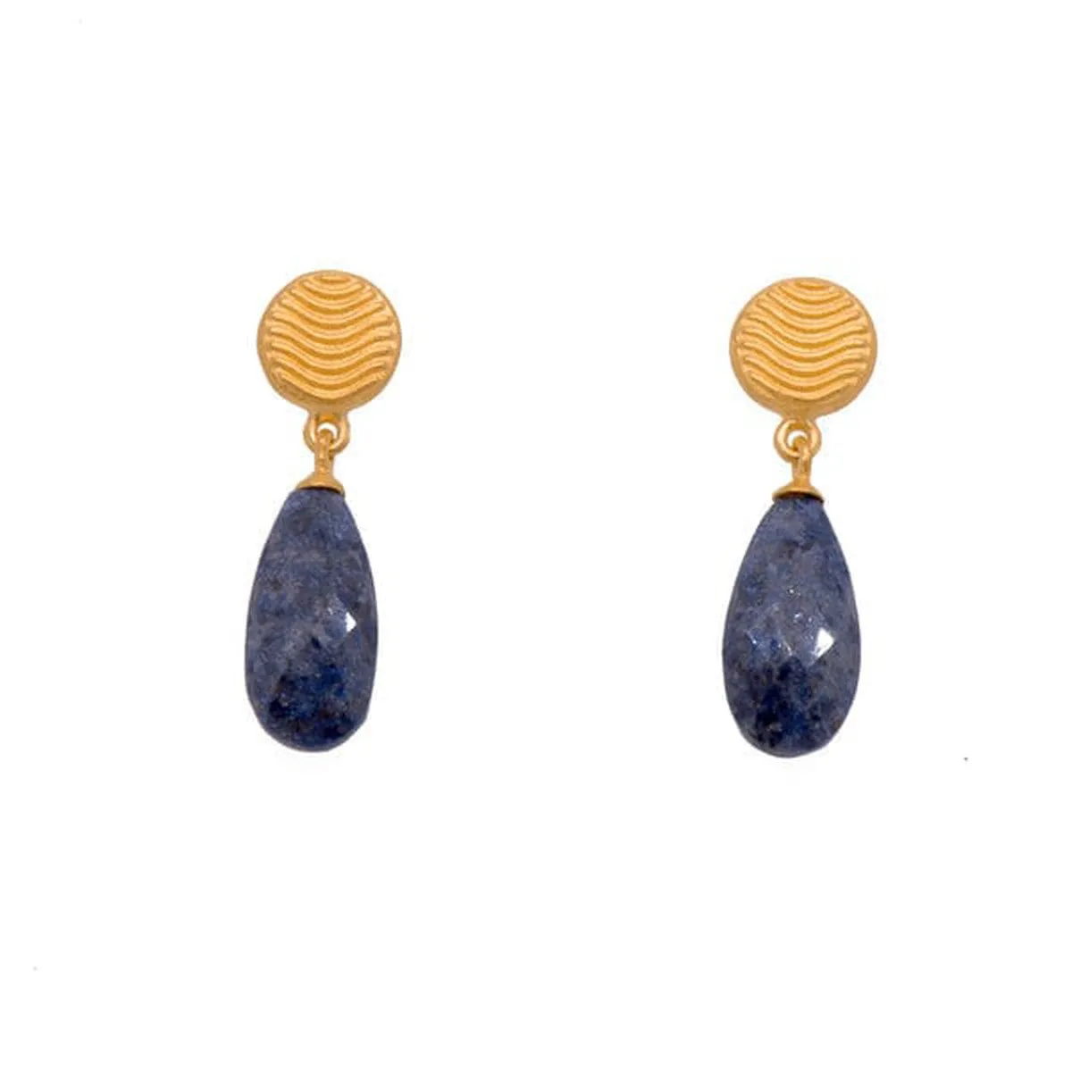 Serenity Teardrop Lapis Earrings