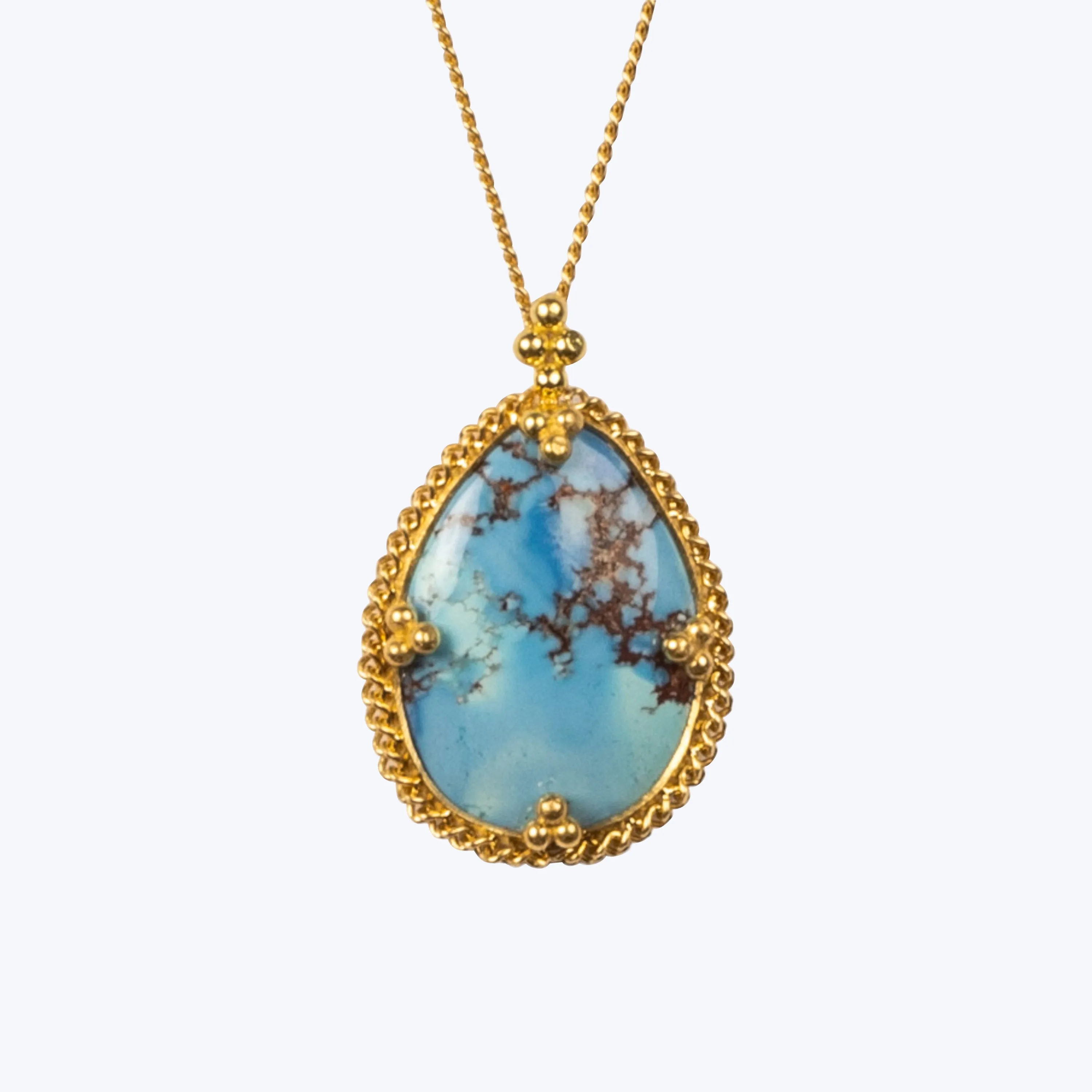 Small Turquoise 18k One-of-a-Kind Necklace